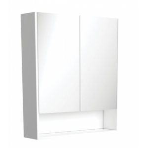 MDF 750 Matte White Shaving Cabinet With Undershelf
